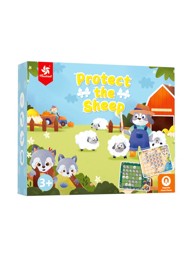 لعبة "الخروف المدافع" للأطفال، لعبة ألغاز لتنمية التفكير المنطقي، مناسبة للأولاد والبنات من عمر 3 إلى 6 سنوا